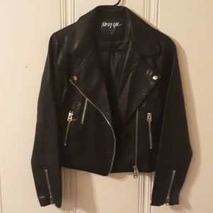 Nasty Gal faux leather motorcycle jacket